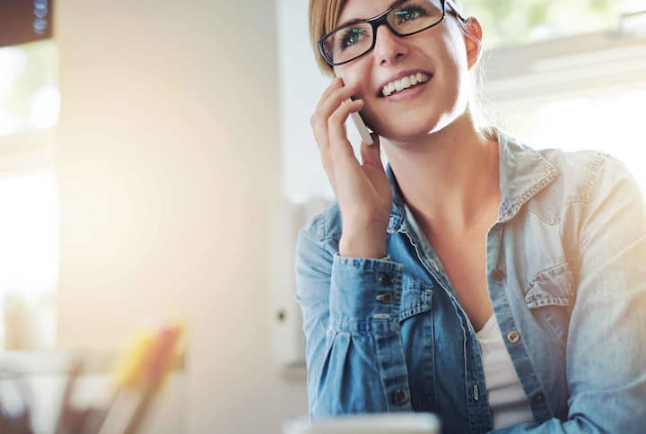 A woman calls her SR-22 insurance company.